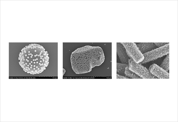 (Figure 2)Example of nanocomposite particles