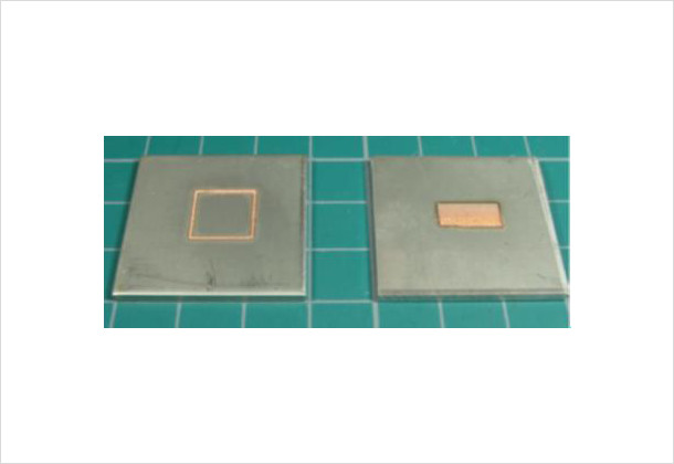 (Figure 1)Coating film of pure copper formed by irradiation with blue semiconductor laser